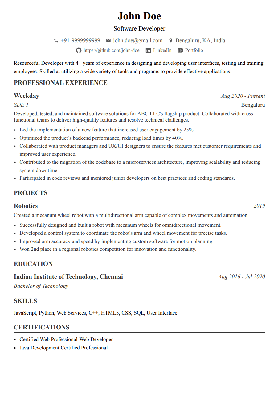 Academic template